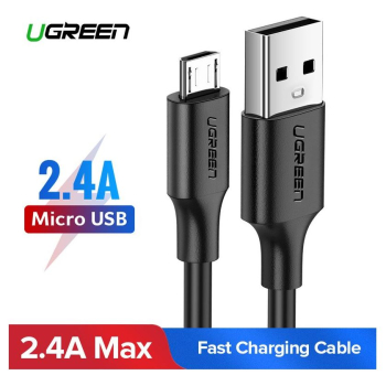 Kabel USB do Micro USB UGREEN QC 3.0 2.4A 1m (czarny)